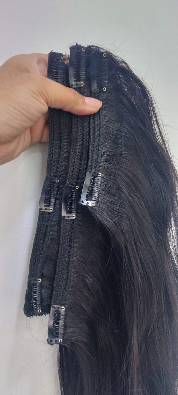 Fabricacion de 3 Cortinas dobles de pelo Natural Virgen Eterno,recien cortado pasado a cortina - Imagen 4