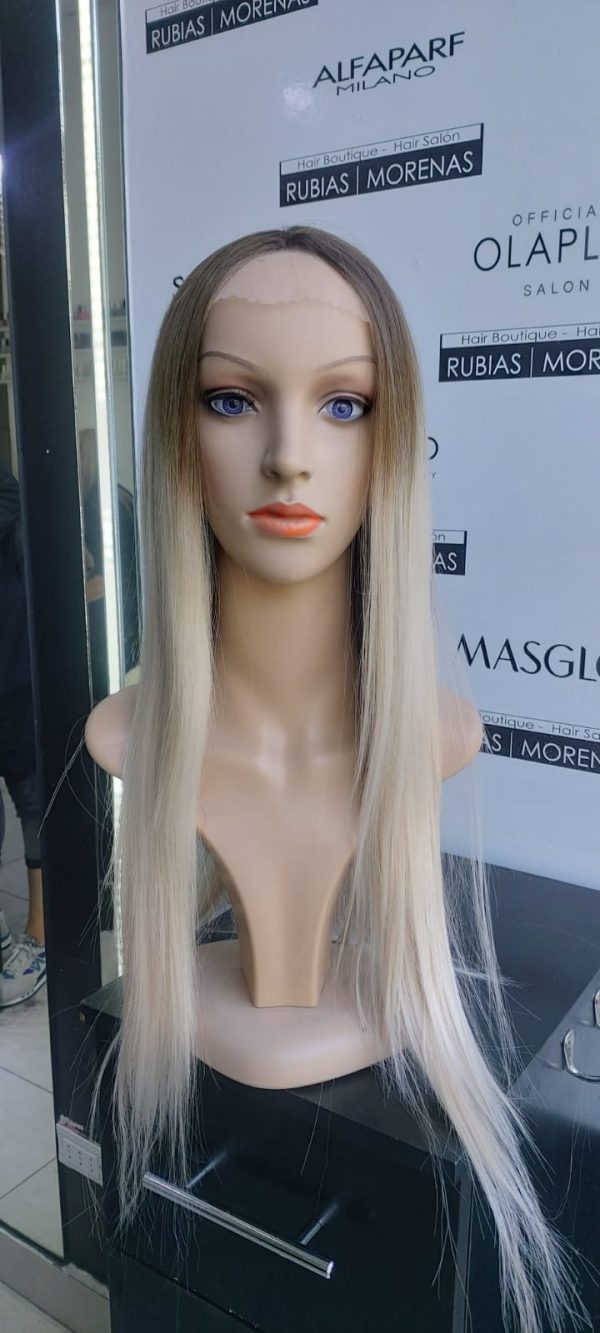 PELUCA SINTETICA RUBIA BALAYAGE