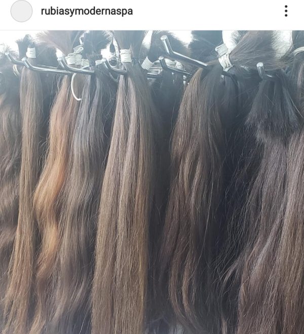 Fabricacion de 3 Cortinas dobles de pelo Natural Virgen Eterno,recien cortado pasado a cortina - Imagen 6
