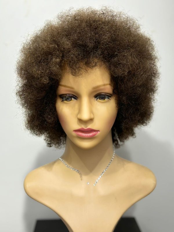 Peluca Natural Afro castaña