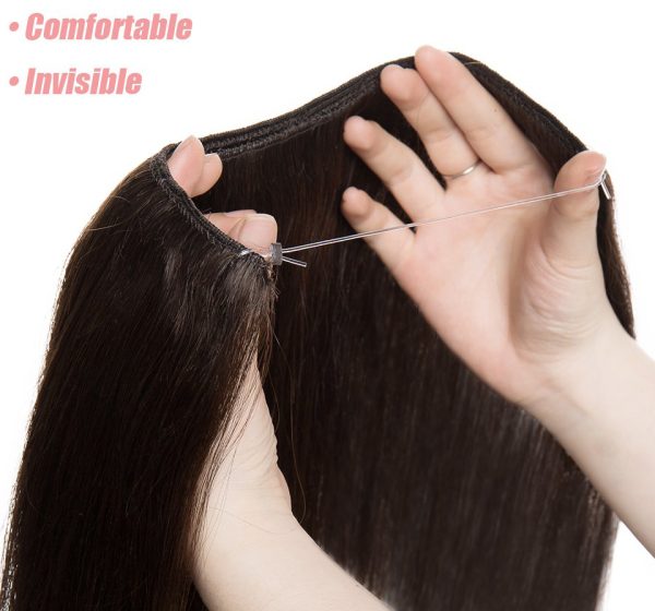 EXTENSIONES NATURALES PELO NATURAL REMMY CON HILO Flip In 3 Cortina