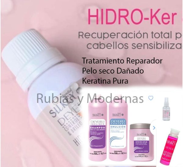 Tratamiento Reparador Silkey para pelos secos Dañados Keratina Pura (servicio en peluqueria)