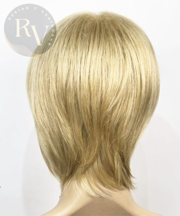 PELUCA CORTA SINTETICA RUBIA - Imagen 3
