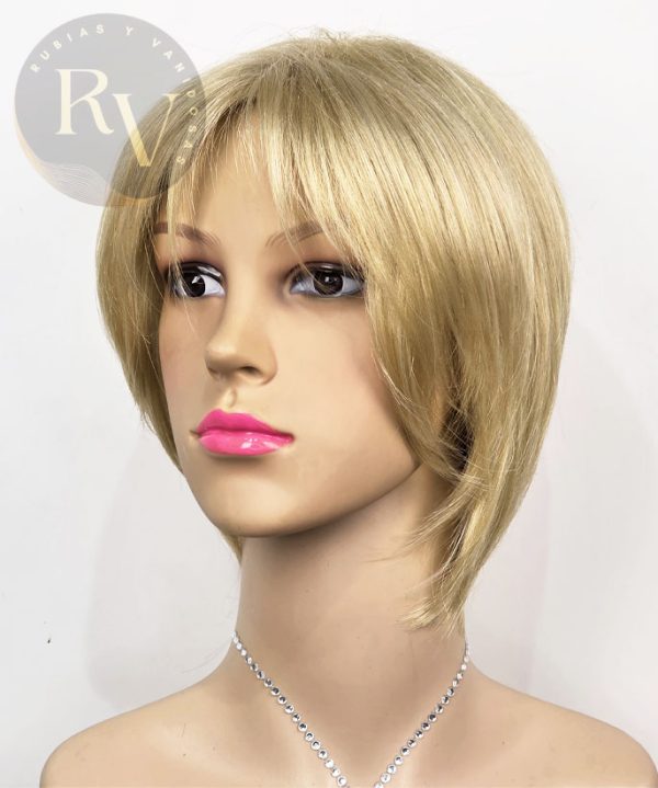 PELUCA CORTA SINTETICA RUBIA